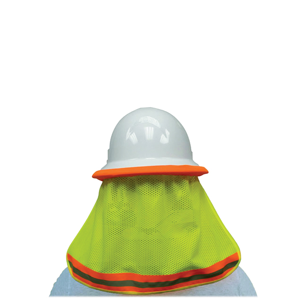 Sitepro Neck Shade for Hard Hats, Safety Flo-Lime 23-SNC5500